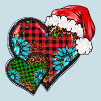 Christmas Heart Gemstones Leopard Ladies Tee | Teevron