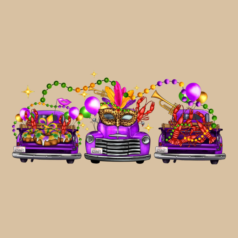 Mardi Gras Farm Trucks Heavyweight Hoodie by FaDigitalArtStudio | Teevron