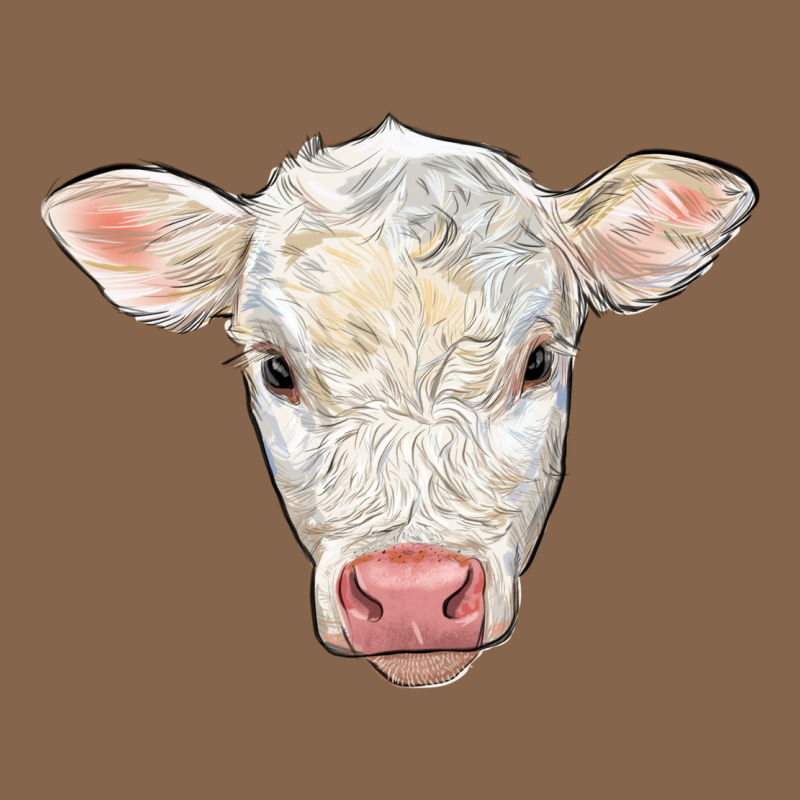 Charolais Calf Face Premium Tee by LillyAllenDesigns | Teevron