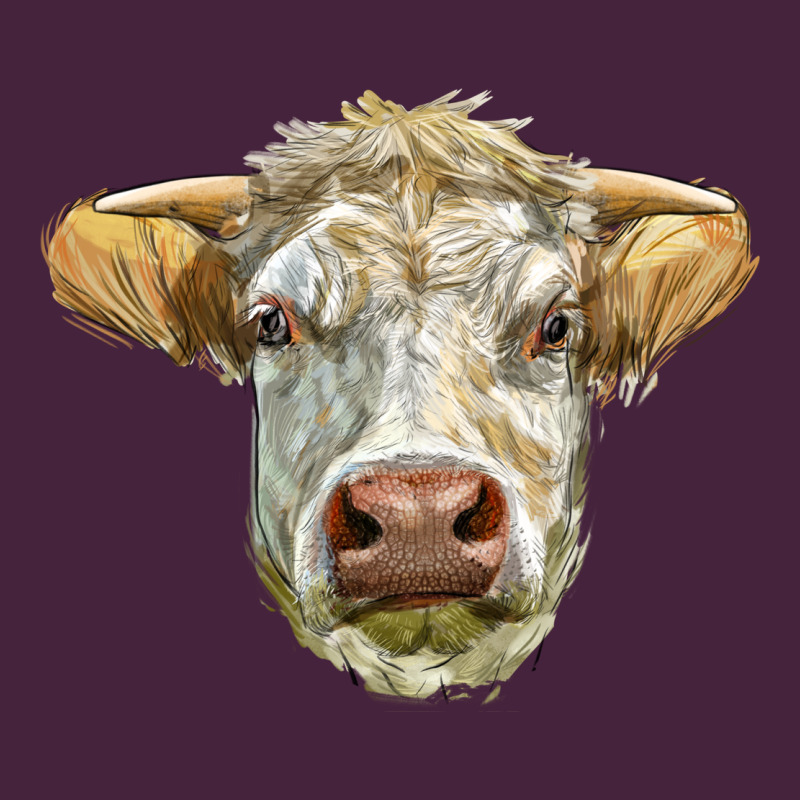 Charolais Bull Face Premium Tee by LillyAllenDesigns | Teevron