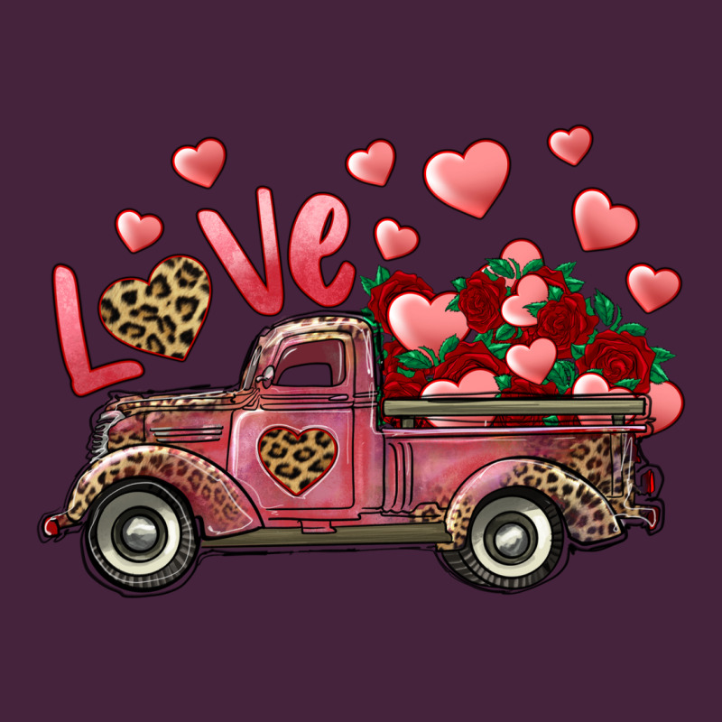 Love Truck With Roses And Leopard Long Sleeve Tee by RanaPortraitStore | Teevron