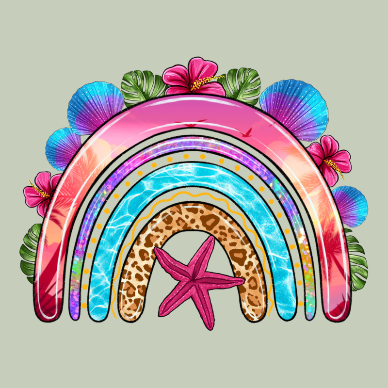Summer Rainbow Ladies Tee by NancyCooperArtShop | Teevron