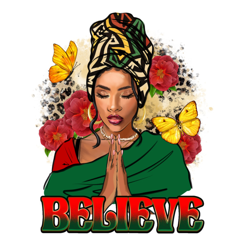 Believe Black Woman Premium Sweatshirt by FaDigitalArtStudio | Teevron