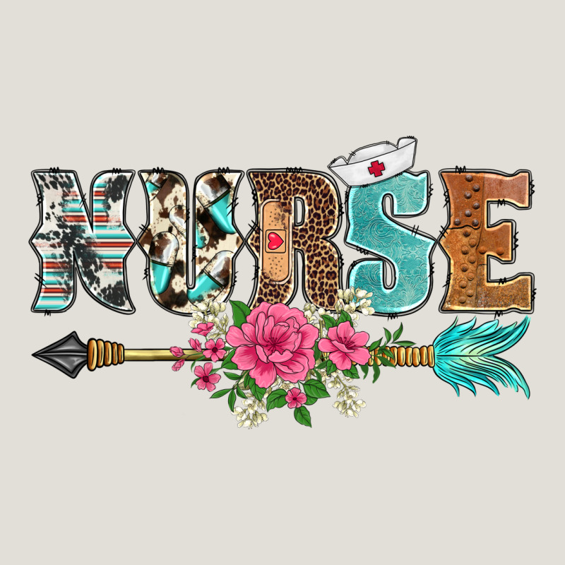 Western Nurse Arrow Floral Heavy Core Tee by BarkalooDesign | Teevron