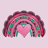 Valentines Day Pink Gemstones Rainbow Ladies Tee | Teevron