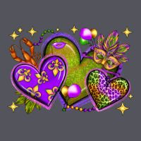 Mardi Gras Hearts Vintage Hoodie | Teevron