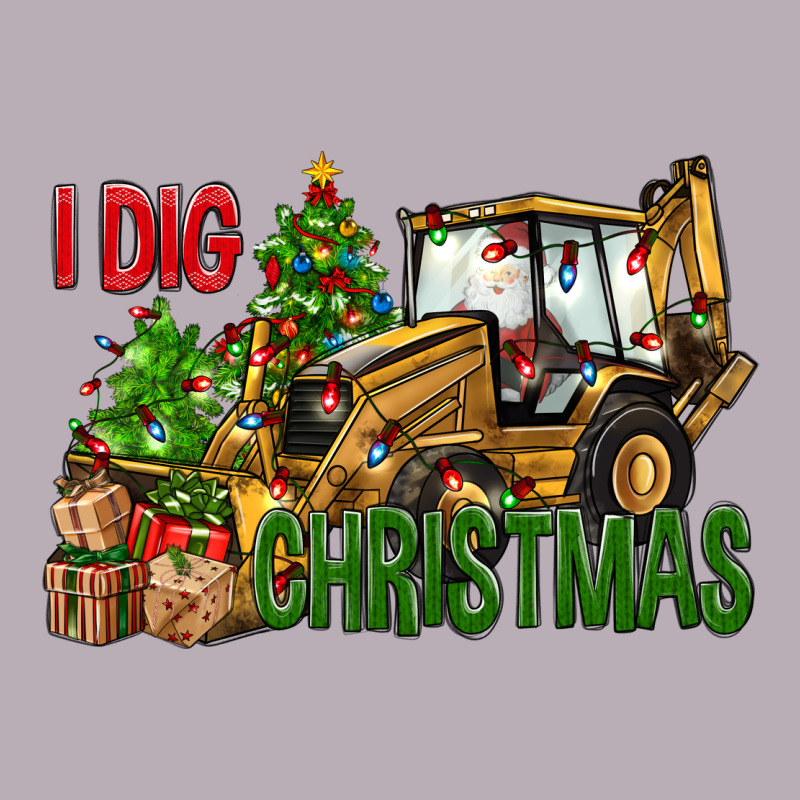 I Dig Christmas Backhoe Loader Vintage Tee by BundleAndBundleShop | Teevron