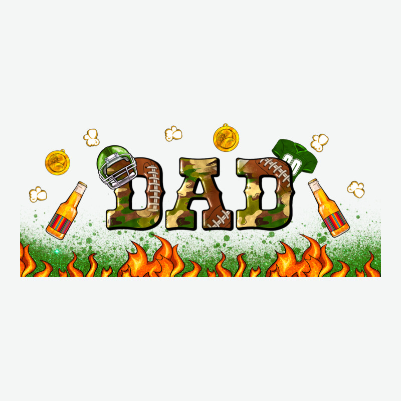 American Football Dad Libbey Glass Urban Heavy Tee by BundleAndBundleShop | Teevron