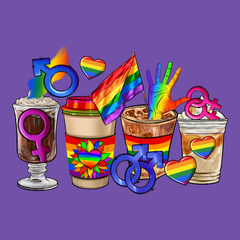 Lgbt Coffee Cups Premium Sweatshirt by FaDigitalArtStudio | Teevron