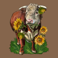 Hereford Bull With Sunflowers Premium Tee | Teevron