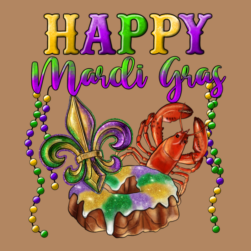 Happy Mardi Gras Fleur De Lis King Cake Crawfish Long Sleeve Tee by RanaPortraitStore | Teevron