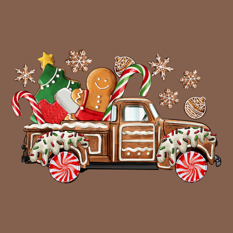 Christmas Gingerbread Truck Zipper Hoodie by CowGirlArtShop | Teevron