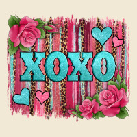 Xoxo Valentines Day Leopard Glitter Brushstroke Ladies Tee | Teevron