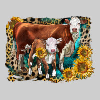 Hereford Cow And Hereford Calf With Leopard Premium Tee | Teevron