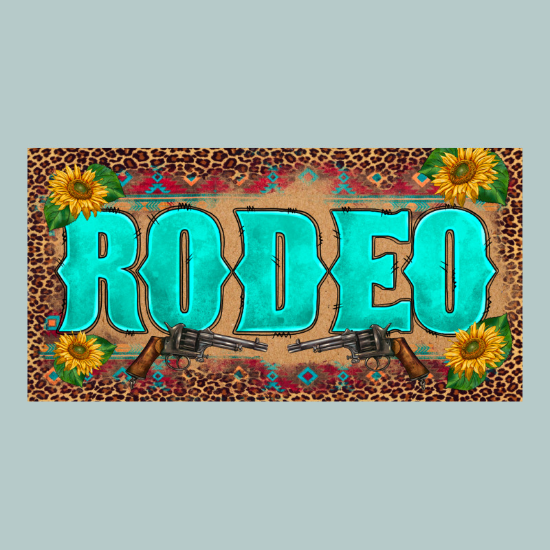 Western Rodeo Sunflowers Weapon  License Plate Template Heavy Core Tee by BarkalooDesign | Teevron