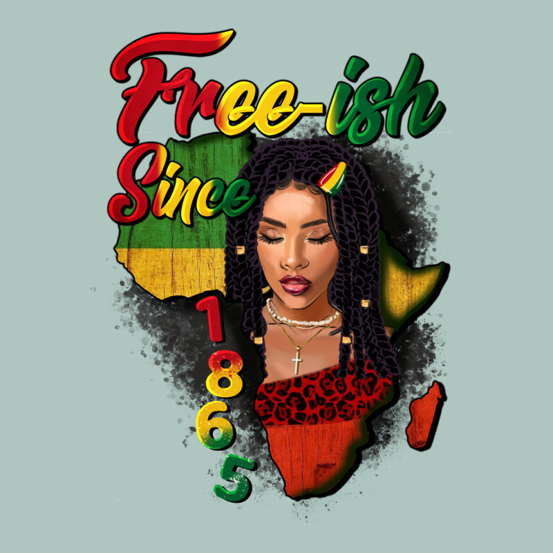 Free-ish Since 1865 Black Woman Premium Sweatshirt by FaDigitalArtStudio | Teevron