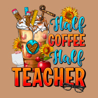 Half Coffee Half Teacher Heavyweight Hoodie | Teevron