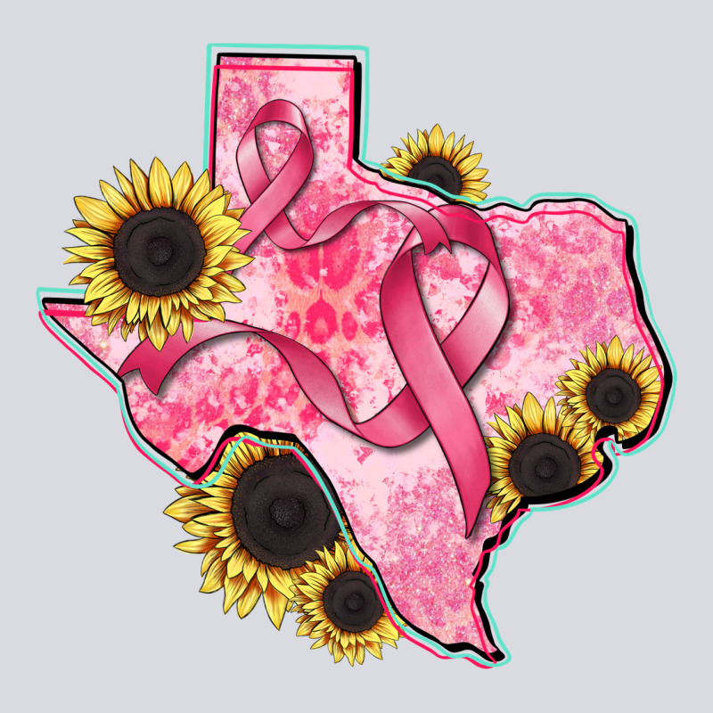 Texas Map Breast Cancer Zipper Hoodie by CowGirlArtShop | Teevron