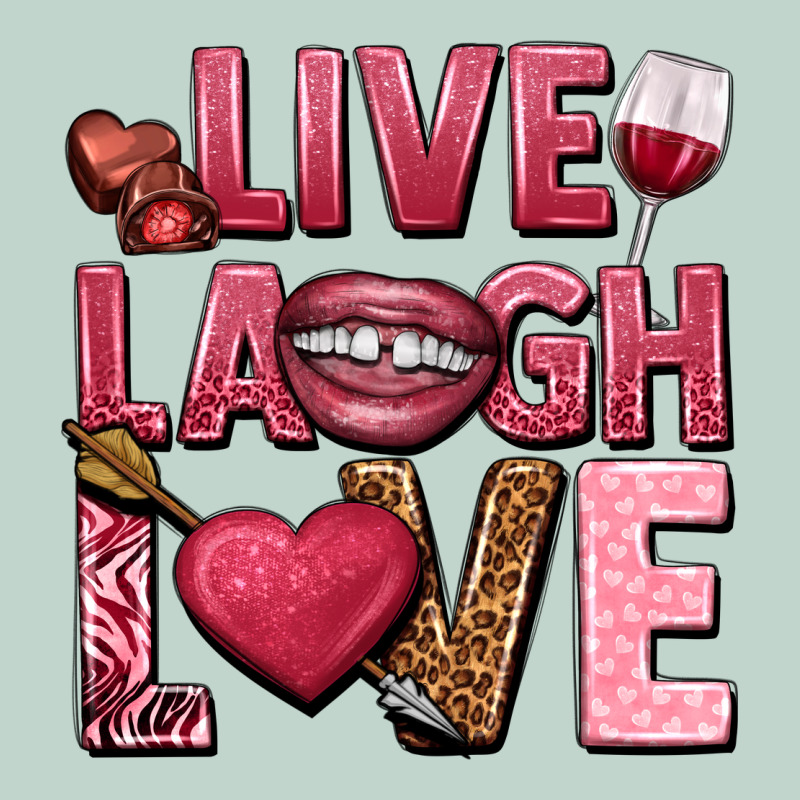 Live Laugh Love Valentine's Day Zipper Hoodie by HowdyJamesFarm | Teevron