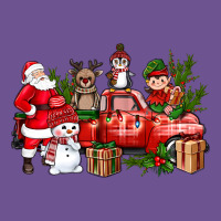 Santa Snowman Reindeer Penguin Elf Christmas Truck Vintage Tee | Teevron