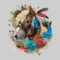 Haflinger Horse Floral Premium Tee | Teevron