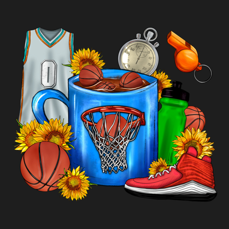 Basketball Coffee Cup Heavyweight Hoodie by FaDigitalArtStudio | Teevron