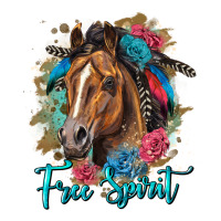 Free Spirit Quarter Horse Floral Premium Tee | Teevron