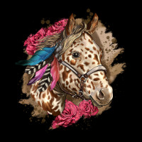 Floral Appaloosa Horse With Feathers Premium Tee | Teevron