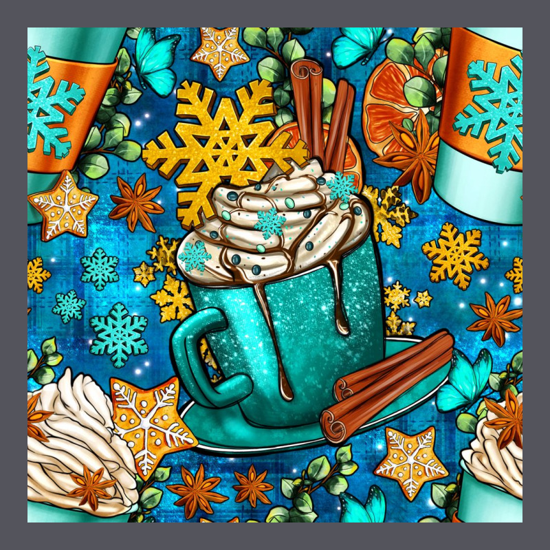 Winter Coffee Cups And Snow With Plaid Seamless Pattern Bbs Vintage Hoodie by BundleAndBundleShop | Teevron