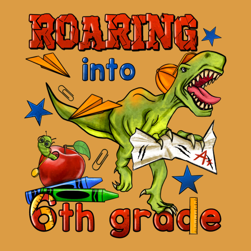 Roaring Into 6th Grade Urban Heavy Tee by BundleAndBundleShop | Teevron