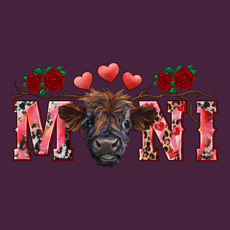 Valentine's Day Mini Black Highland Calf Long Sleeve Tee by RanaPortraitStore | Teevron
