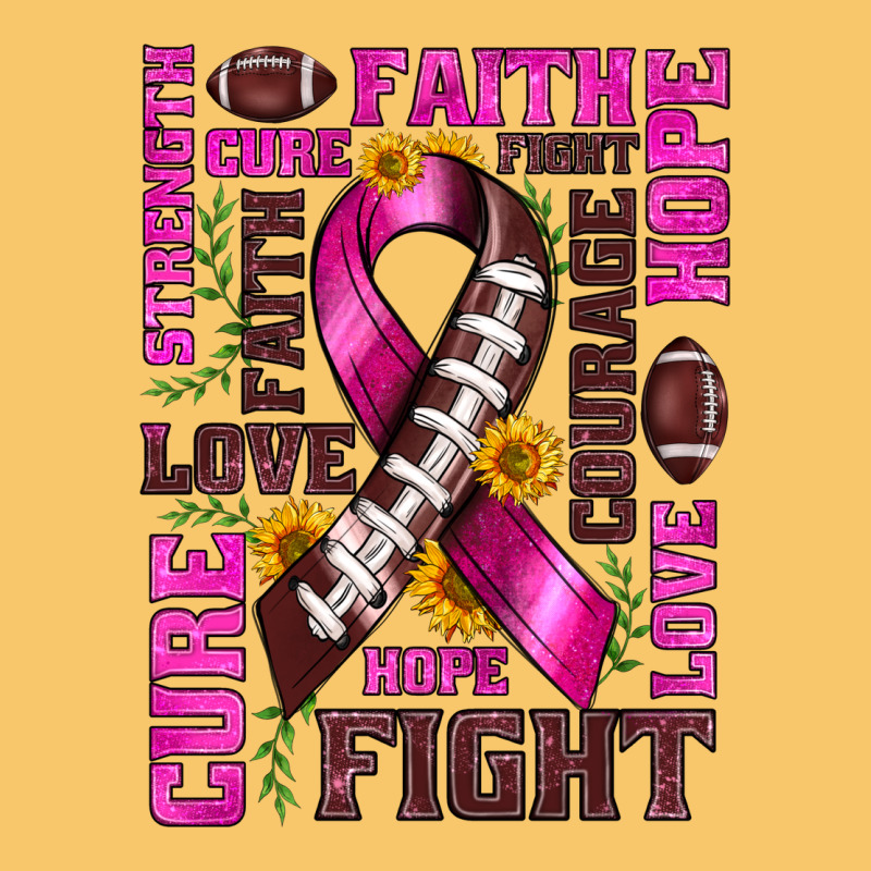 Breast Cancer American Football Ribbon Love Cure Fight Bbs Vintage Hoodie by BundleAndBundleShop | Teevron
