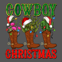 Cowboy Christmas Boots Cactus Zipper Hoodie | Teevron