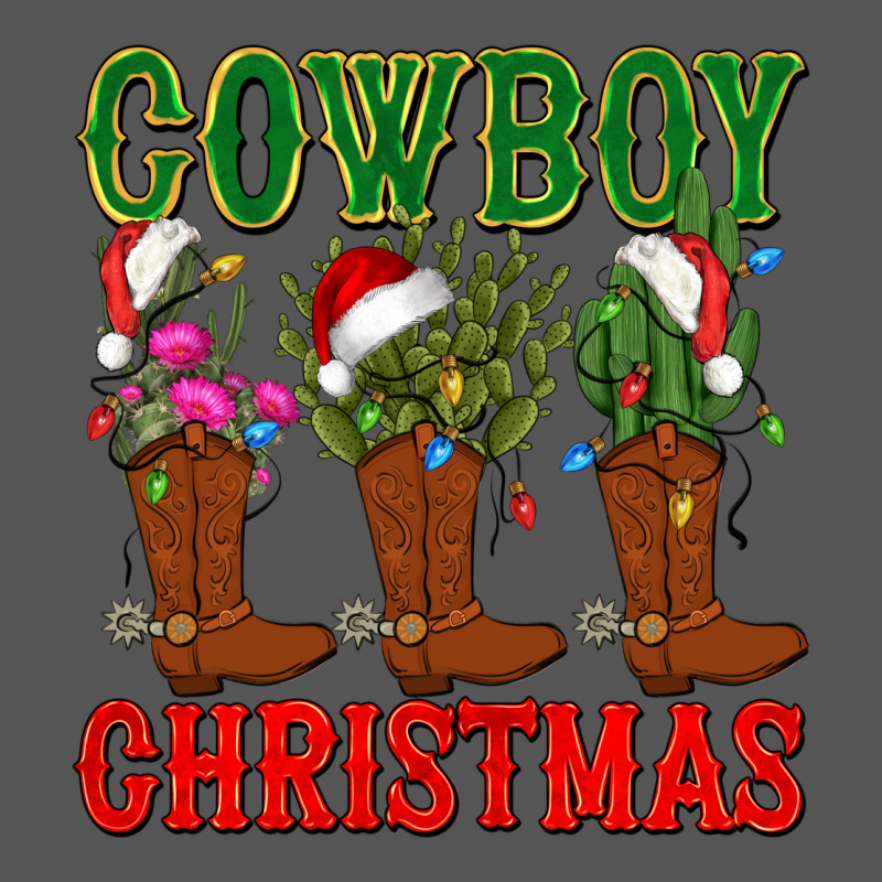 Cowboy Christmas Boots Cactus Zipper Hoodie by CowGirlArtShop | Teevron