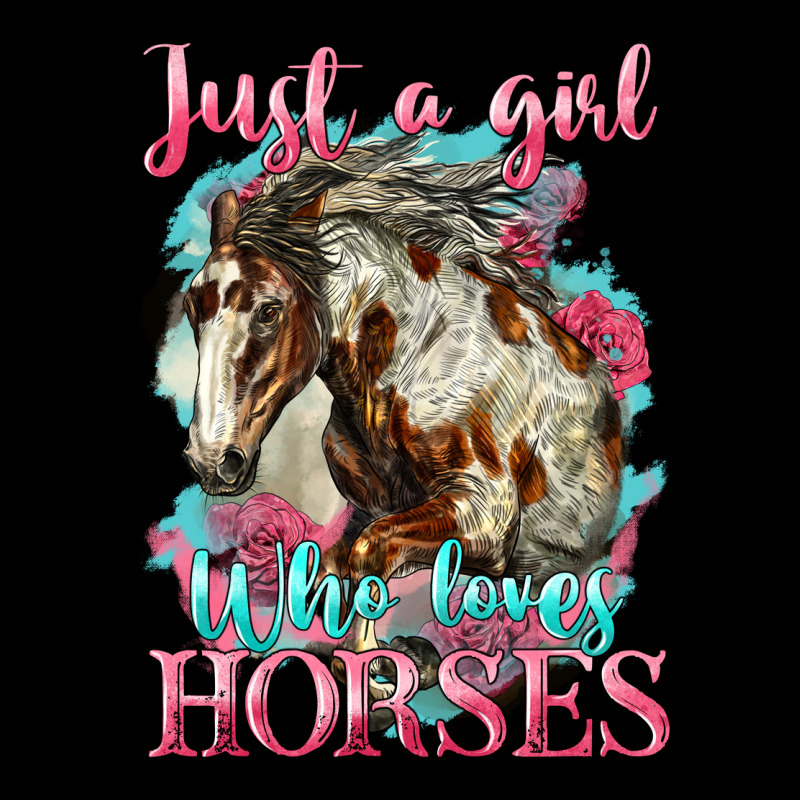 Just A Girl Who Loves Horses Mustang Premium Tee by LillyAllenDesigns | Teevron