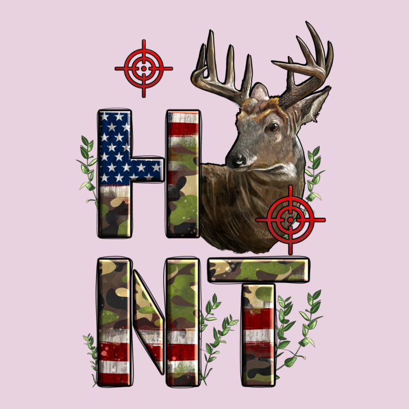 Deer Hunting Usa Flag Ladies Tee by LillyAllenDesigns | Teevron