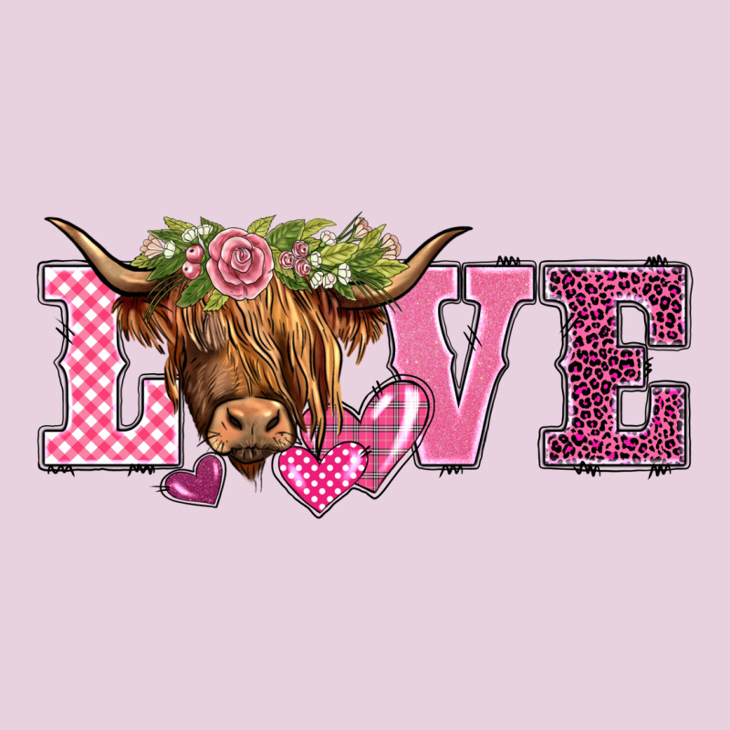 Valentine's Day Love Highland Cow Ladies Tee by BarkalooDesign | Teevron
