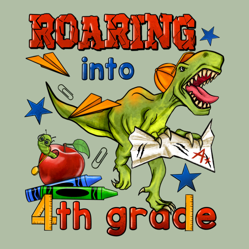 Roaring Into 4th Grade Urban Heavy Tee by BundleAndBundleShop | Teevron