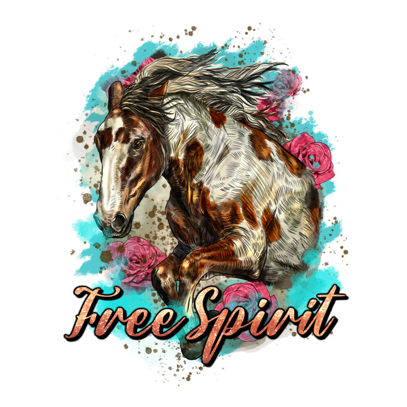 Free Spirit Mustang Horse Premium Tee by LillyAllenDesigns | Teevron
