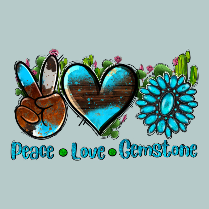 Peace Love  Gemstone Heavy Core Tee by AdoDesignShop | Teevron