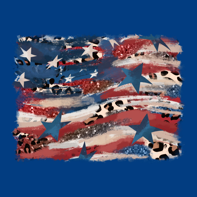 Leopard Glitter American Flag Premium Sweatshirt by FaDigitalArtStudio | Teevron