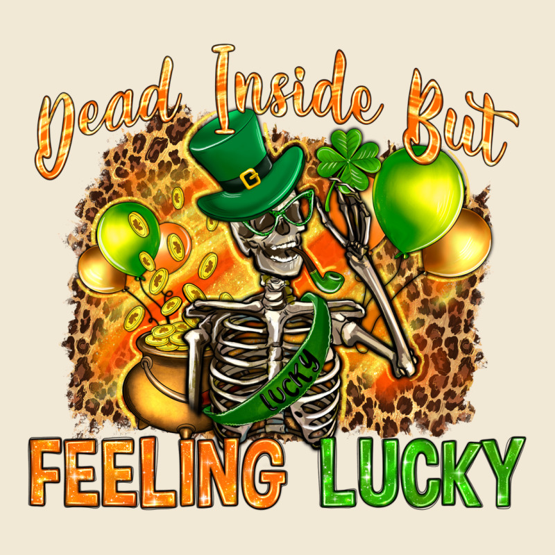 Dead Inside But Feeling Lucky Ladies Tee by NancyCooperArtShop | Teevron