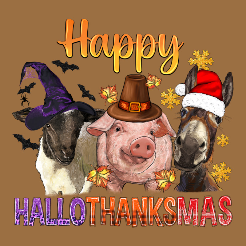 Happy Hallothanksmas Farm Animal Vintage Tee by BundleAndBundleShop | Teevron