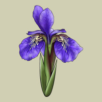 Iris Flower Illustrations Heavy Core Tee | Teevron