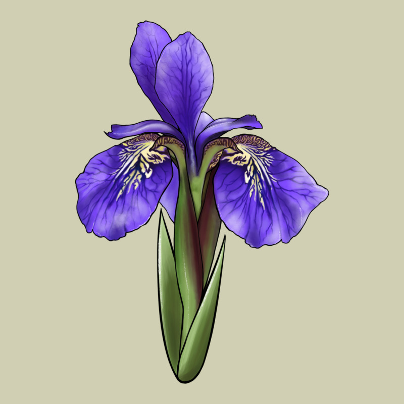 Iris Flower Illustrations Heavy Core Tee by LillyAllenDesigns | Teevron