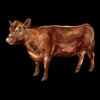 Red Angus Cow Premium Tee | Teevron