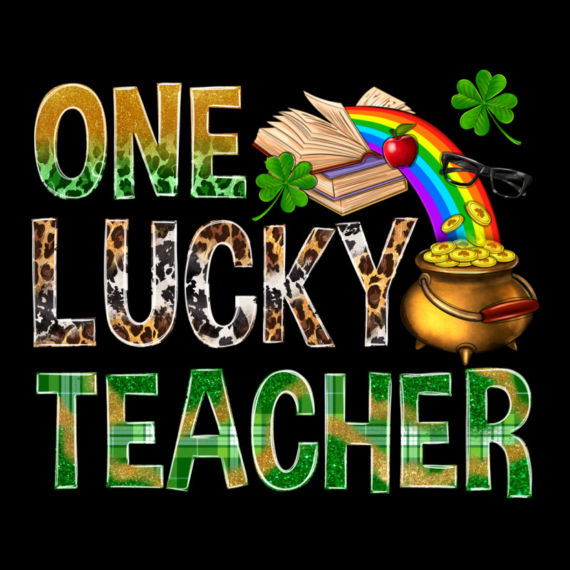 One Lucky Teacher St Patricks Ladies Tee by NancyCooperArtShop | Teevron