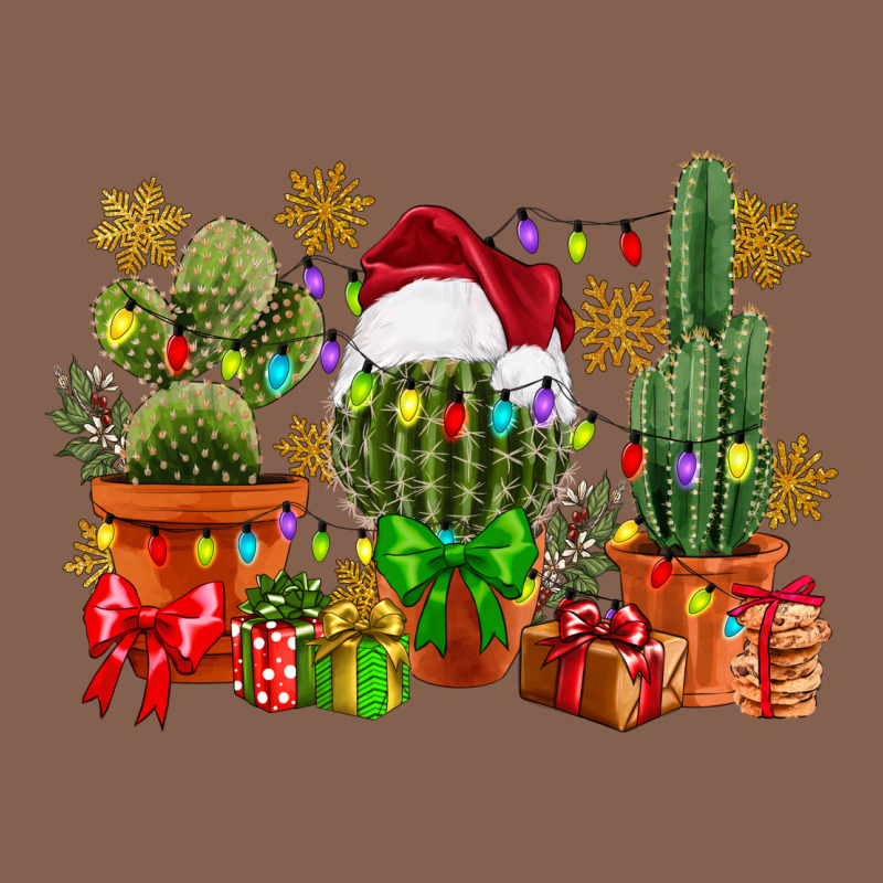 Christmas Cactus Zipper Hoodie by CowGirlArtShop | Teevron