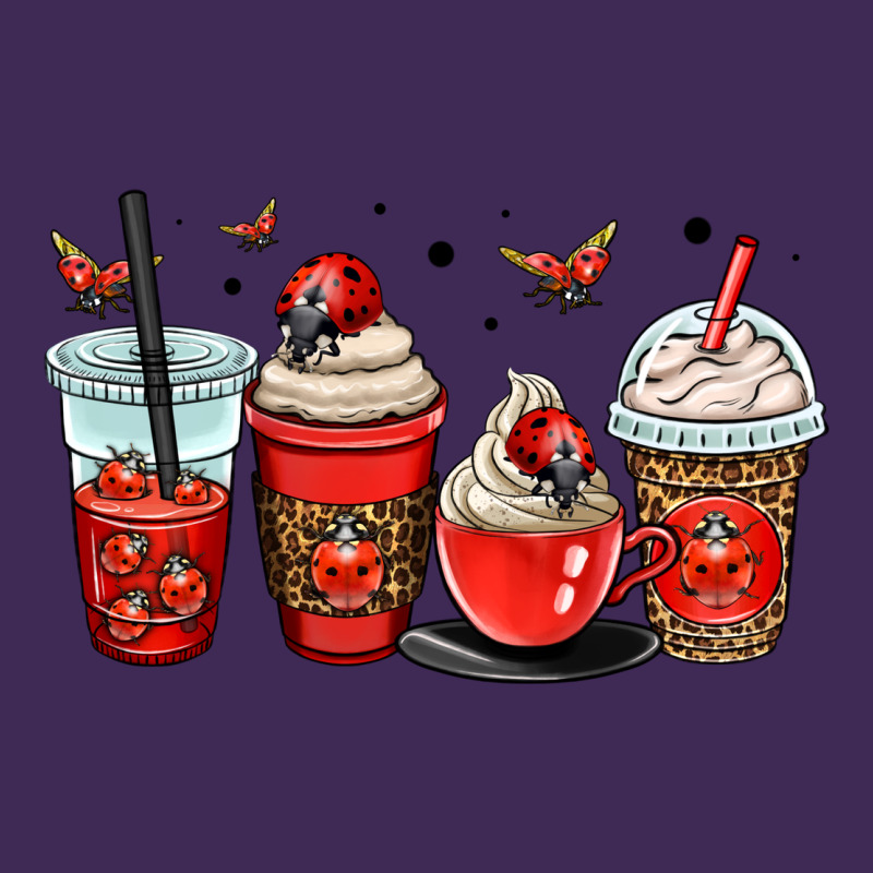 Ladybug Coffee Cups Premium Hoodie by OliviaCreatesArt | Teevron