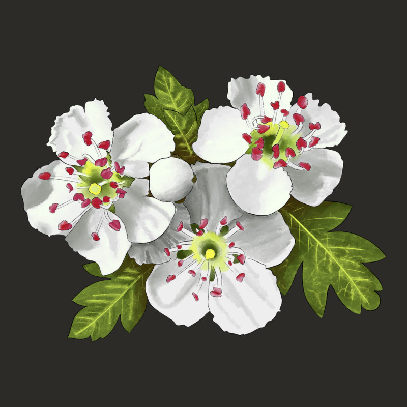 Hawthorn Flower Illustrations Heavy Core Tee by LillyAllenDesigns | Teevron